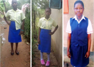 Proud JOGEI girls on their new uniforms